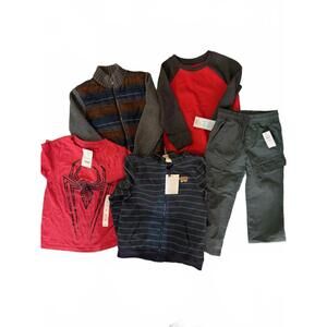 Boys NWT 3T-5T lot pullover, pants, t-shirt, zip up